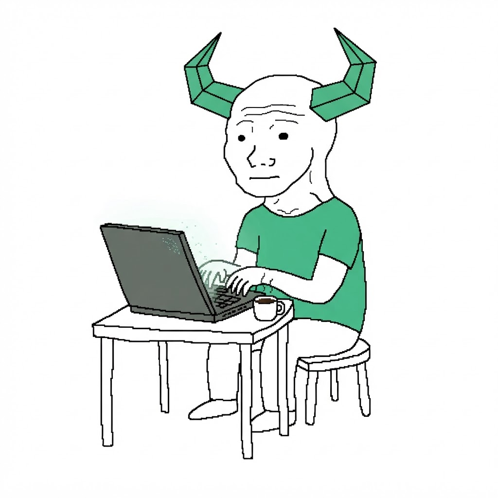 Sem staring blankly at a laptop