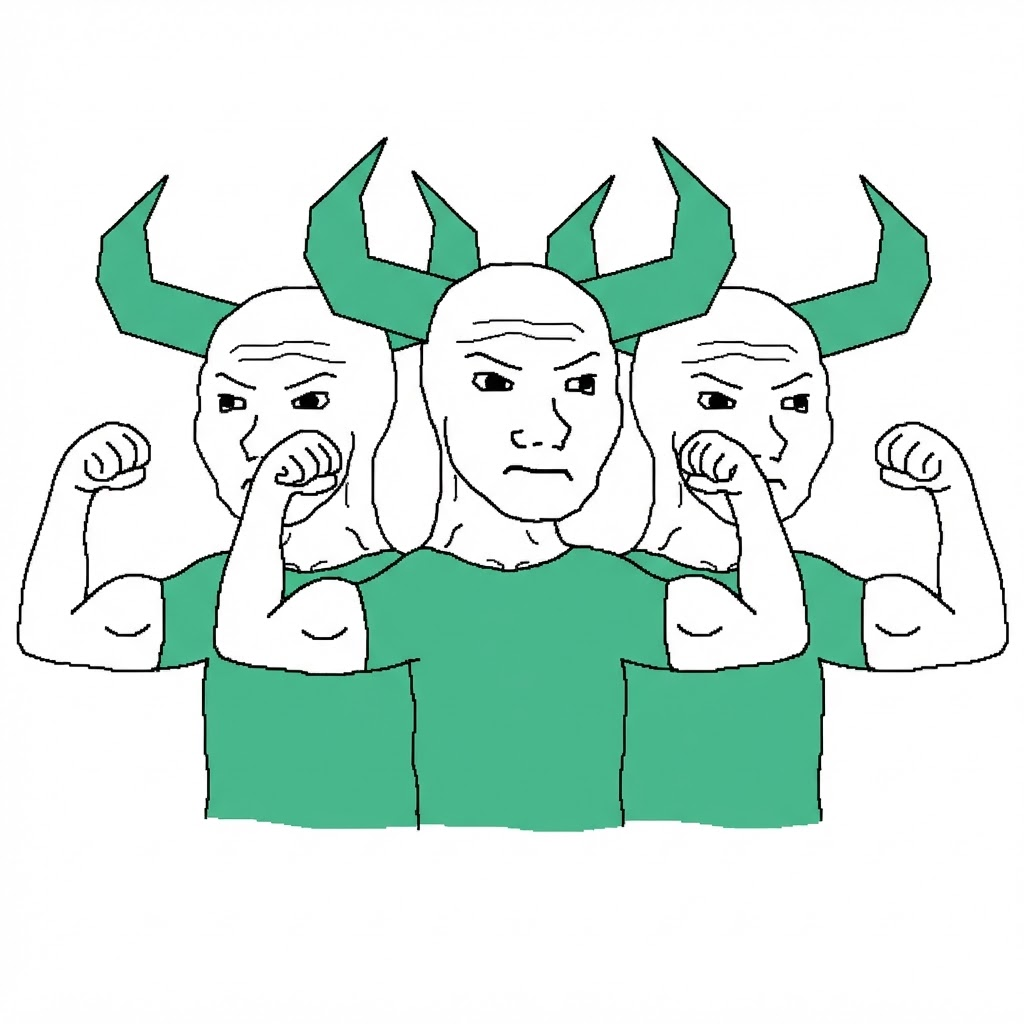 Three Sem characters standing together